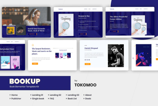 Bookup | Book Elementor Template Kit