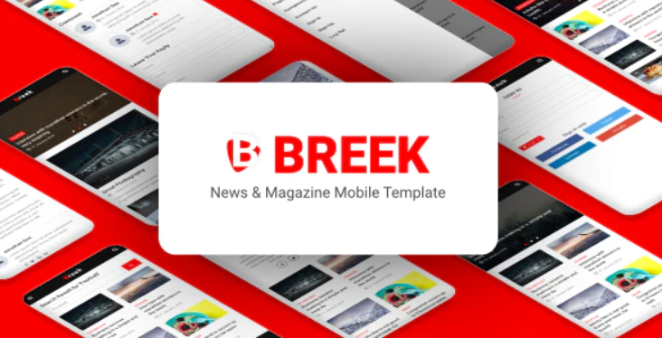 Breek - News & Magazine Mobile Template