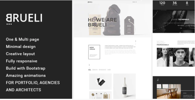 Brueli – Minimal Portfolio / Agency / Architect WordPress Theme — Theme by Themeforest