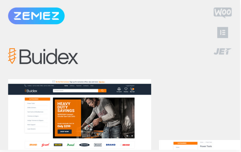 Buidex - Tools ECommerce Classic Elementor WooCommerce Theme