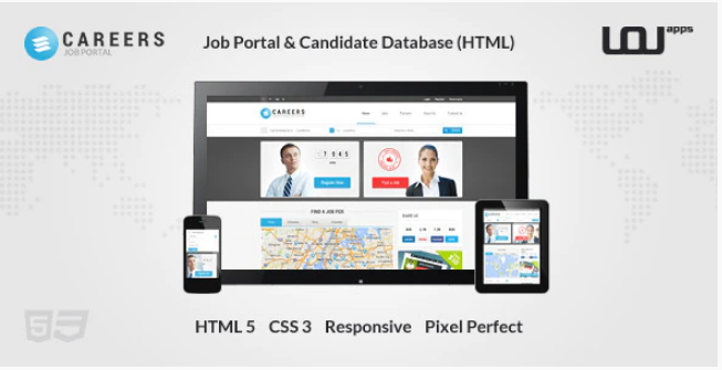 CAREERS - Job Portal & Candidate Database (HTML)
