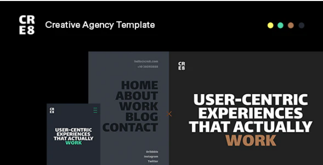 CRE8 Creative Agency HTML Template