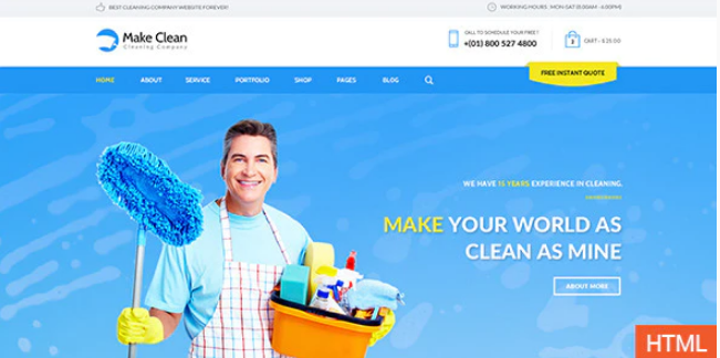 Make Clean - Responsive HTML Template