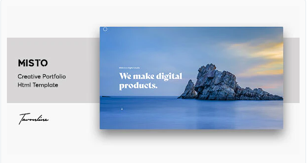 Misto - One Page Portfolio Template