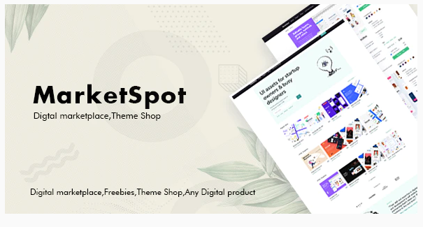 Marketspot - Digital Marketplace Template for Creative Shops