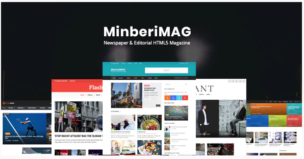 MinberiMag - Newspaper & Editorial HTML5 Magazine