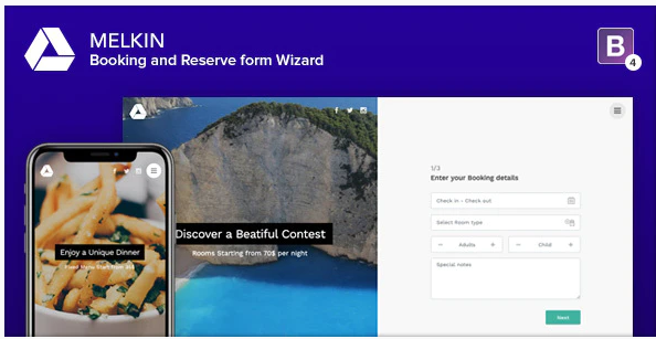 Melkin - Booking and Reserve Form Wizard