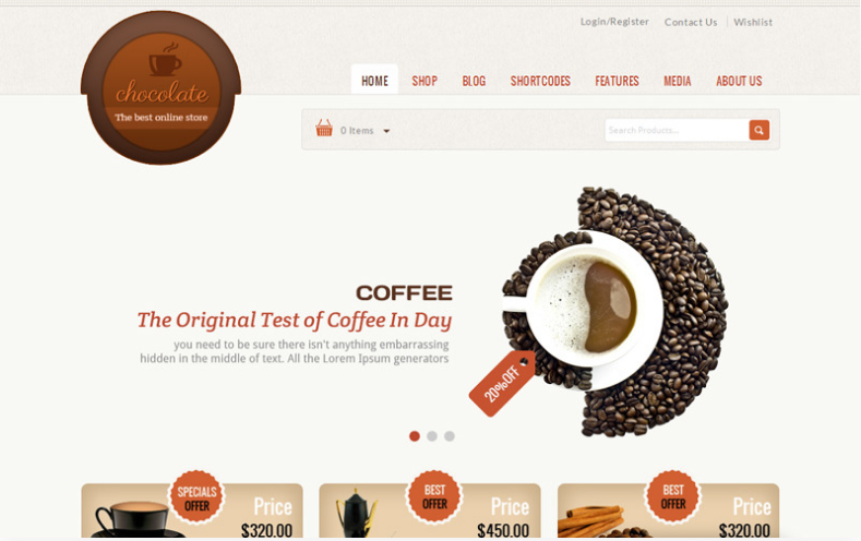 Chocolate - Cake Store WooCommerce Theme