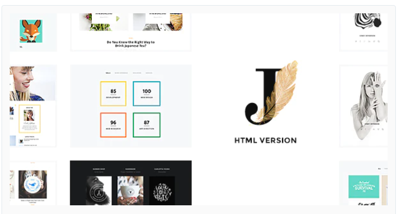 Cindy J | Creative Portfolio / Blog / CV HTML Theme