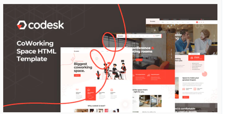 Codesk - Coworking Space HTML Template