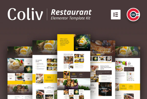 Coliv - Restaurant Template Kit