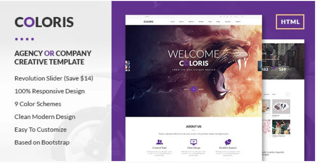 Coloris - Premium Portfolio HTML Template