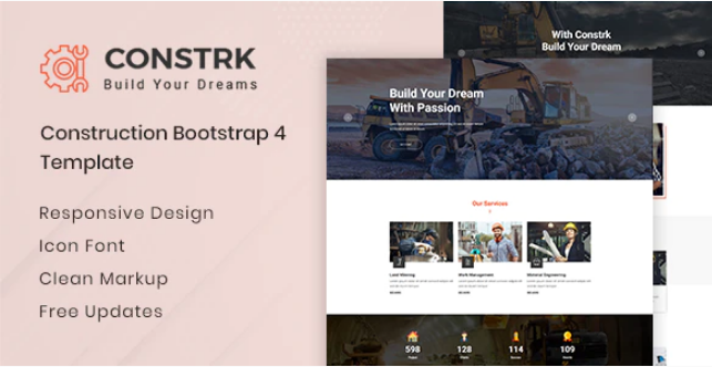 Constrk - Construction HTML Template