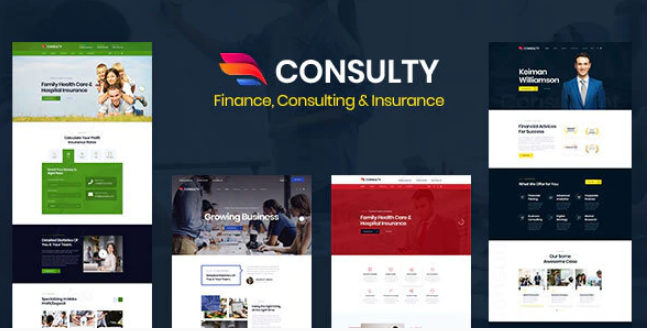 Consulty - Finance Consulting and Insurance HTML Template