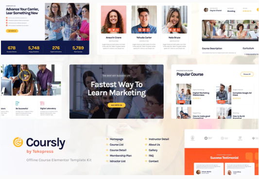 Product Image - Coursly | Offline Course Elementor Template Kit