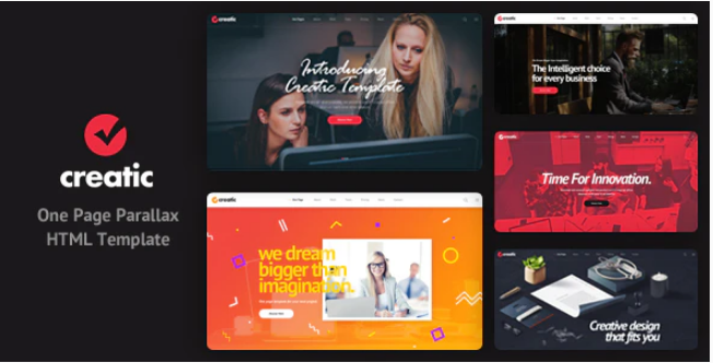 Creatic - One Page Parallax HTML Template