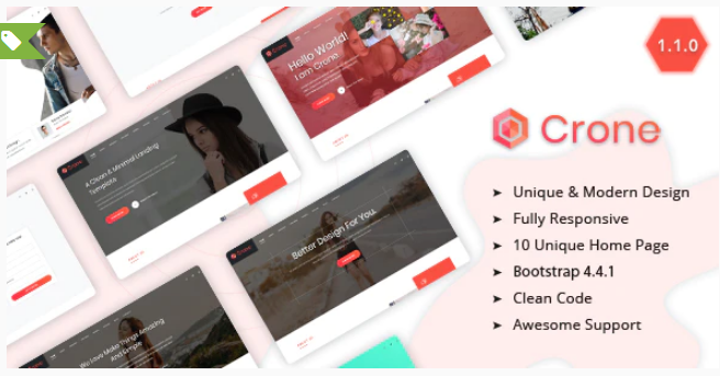 Crone - Creative Multipurpose Landing Page Template