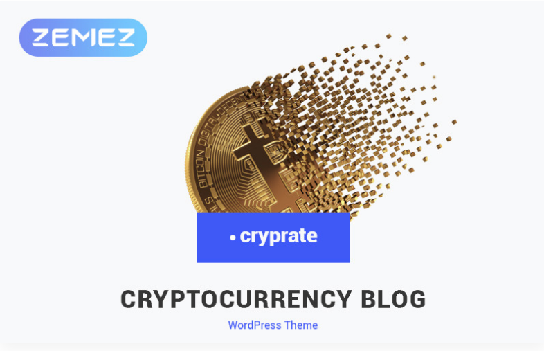 Cryprate - Cryptocurrency Blog Elementor WordPress Theme