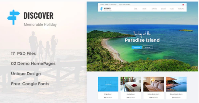 DISCOVER - Countryside Hotel PSD Template