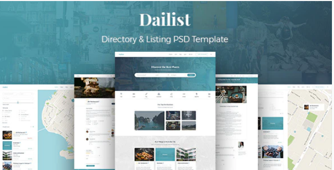 Dailist - Directory & Listing PSD Template