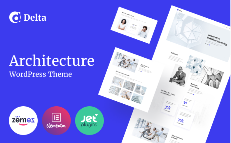 Delta - Architecture Minimal Elementor WordPress Theme