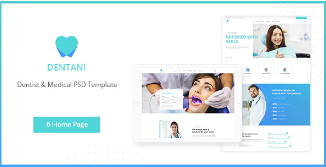 Dentas | Dentist & Medical PSD Template