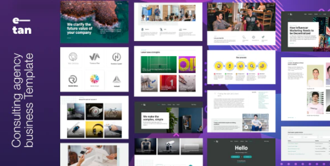 E—tan - Digital Consulting Agency HTML Template — Website Template by ThemeForest