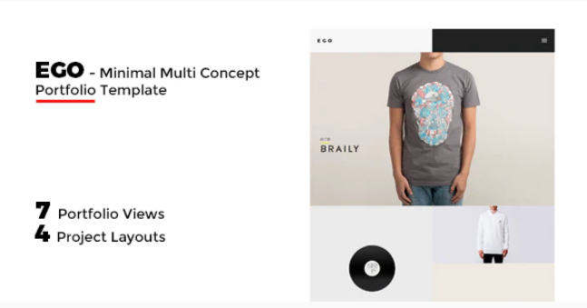 EGO - Multi-Concept Portfolio -Freelancer / Agency