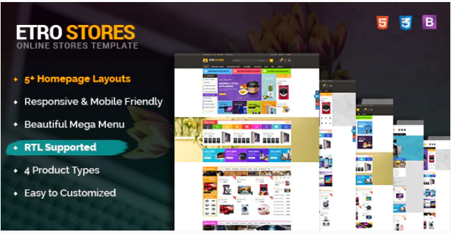 EtroStore - Responsive & Multi-Purpose HTML5 Template
