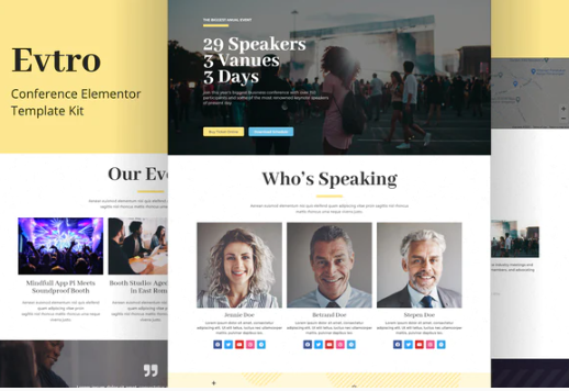 Evtro - Conference Template Kit