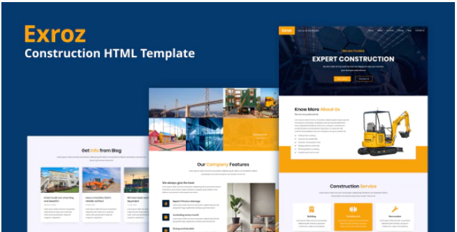 Exroz - Construction HTML Template
