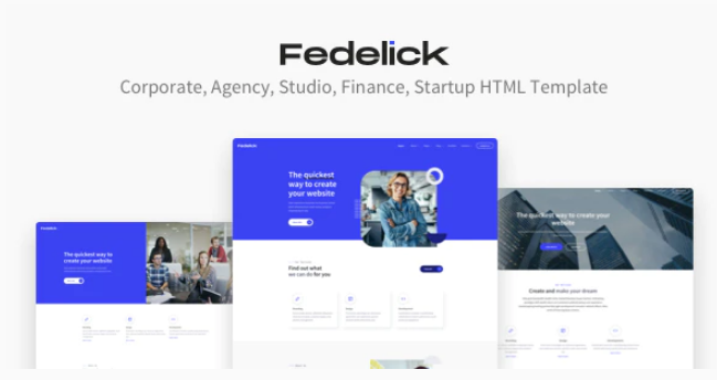 Fedelick - Corporate, Agency Multi-Purpose HTML Template