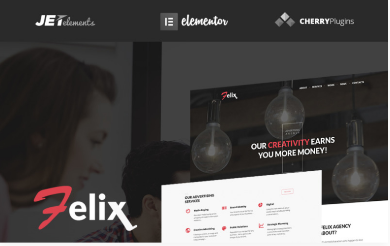 Product Image - Felix Advertising Agency WordPress Theme
