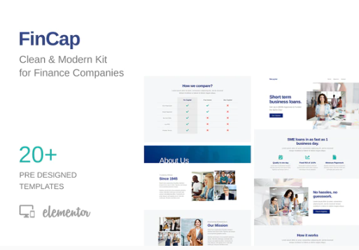 FinCap - Finance Template Kit