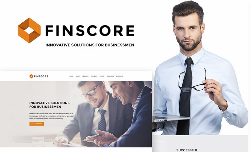 Finscore - Consulting Responsive WordPress Theme