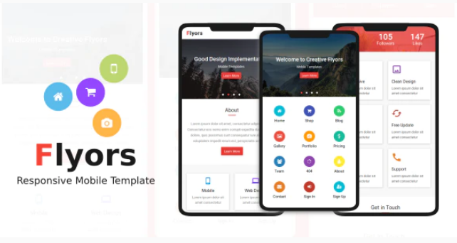 Flyors - Responsive Mobile Template
