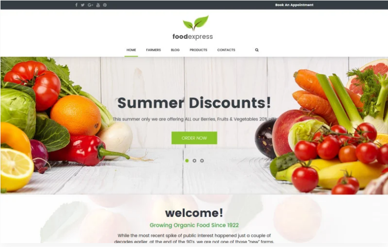 Food Express - Agriculture & Farm WordPress Theme