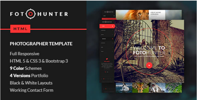 FotoHunter - Creative Photographer Template
