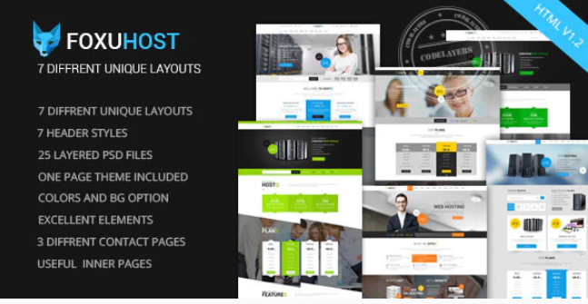 Foxuhost - Web Hosting, Responsive HTML5 Template