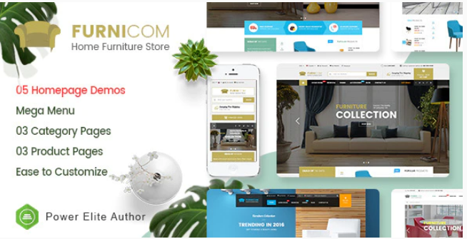 Furnicom - Responsive Furniture & Interior HTML Template