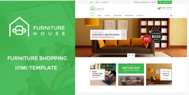 Furniture House - eCommerce Shop HTML Template