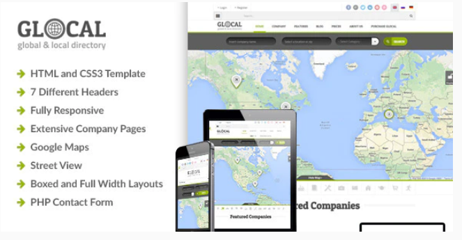 Glocal - Responsive Directory Template