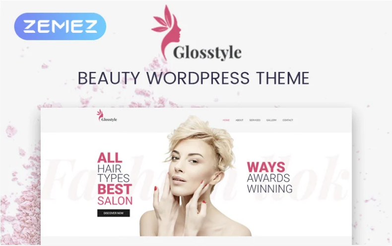 Glosstyle - Beauty Salon Elementor WordPress Theme