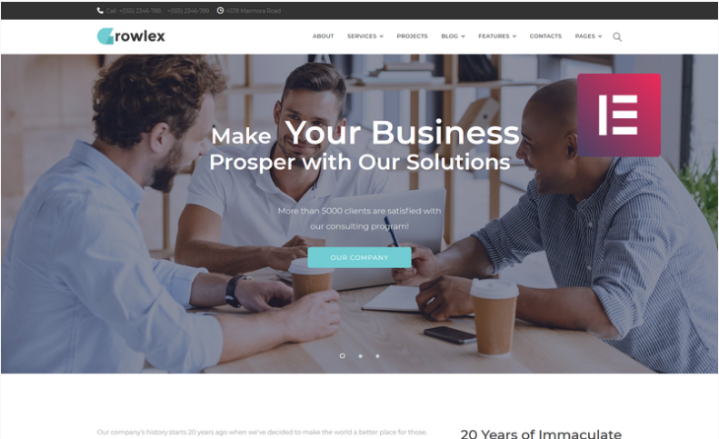 Glowlex - Consulting Services Multipurpose Clean Elementor WordPress Theme