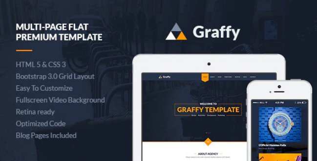 Graffy - Responsive Multi-Purpose Flat Template