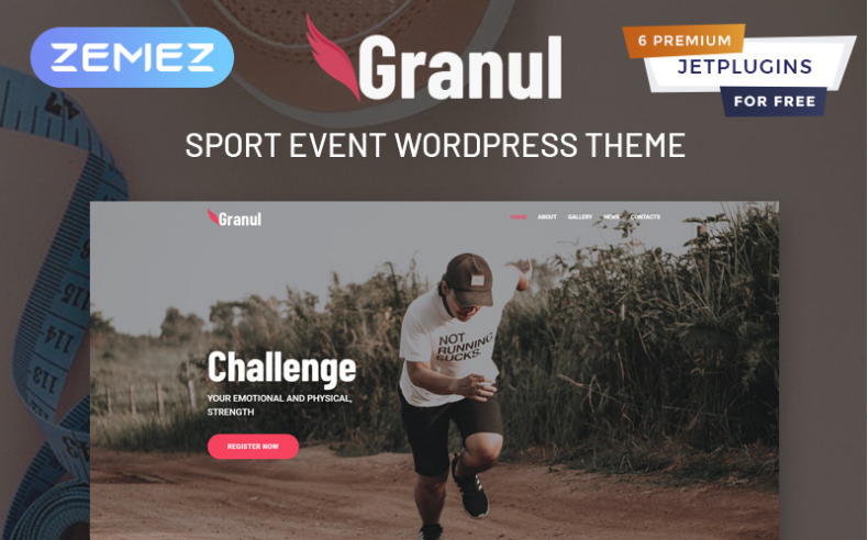 Granul - Sport Event Multipurpose Modern Elementor WordPress Theme