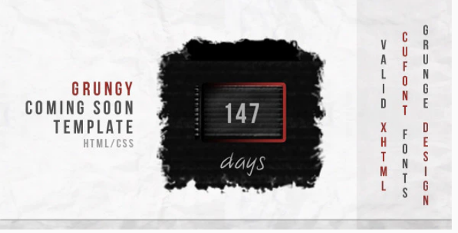 Grungy Coming Soon / Underconstruction page