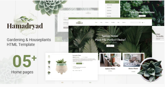 Hamadryad - Gardening & Houseplants HTML Template