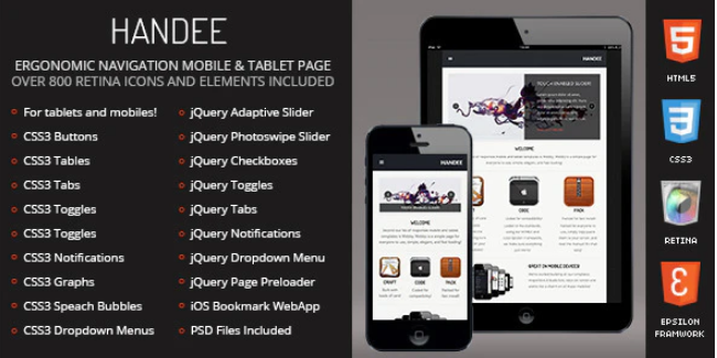 Handee - Mobile Template