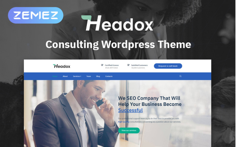 Headox - Consulting Services Multipurpose Elementor WordPress Theme